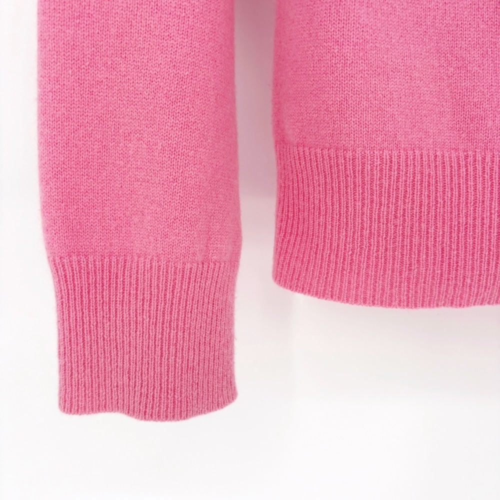 MICHAEL KORS | 100% Cashmere V-Neck Sweater in Pink | Sz M - Picture 6 of 9